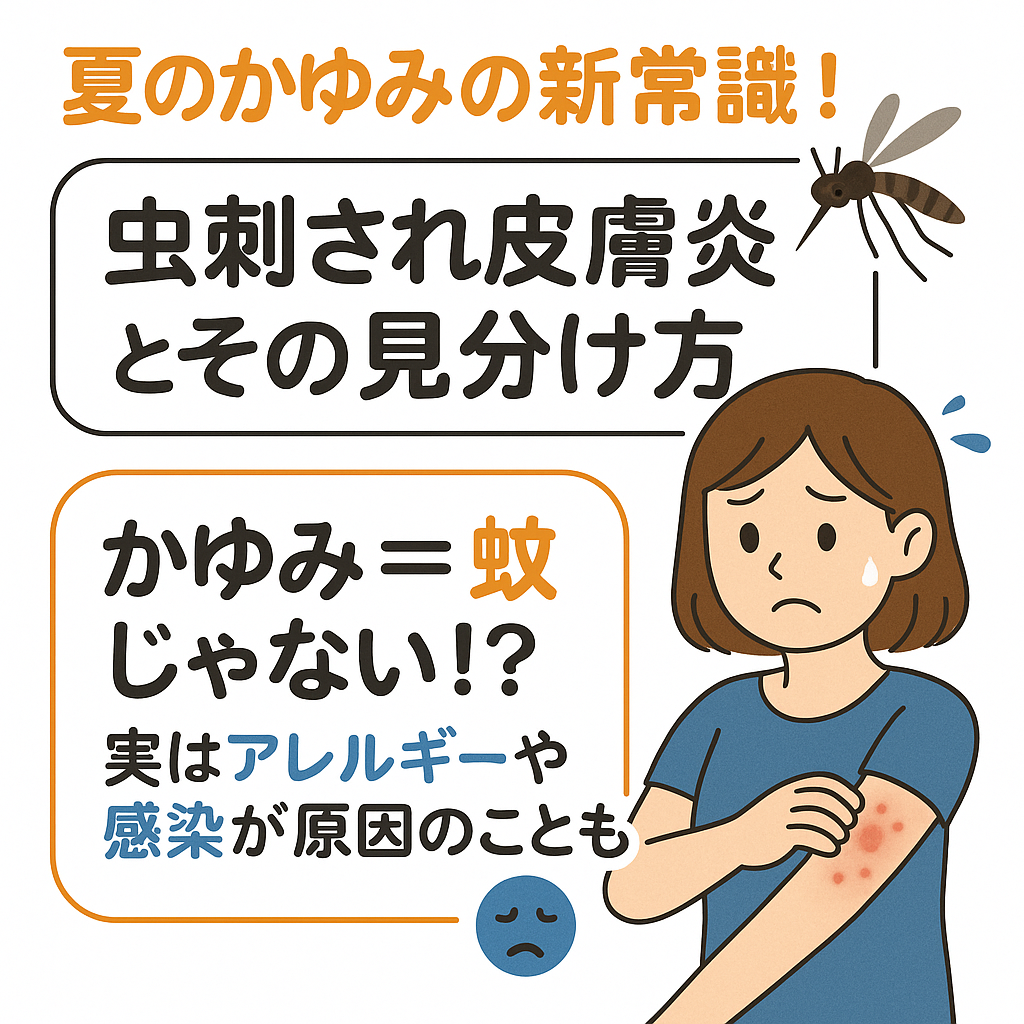 夏のかゆみの新常識!「虫刺され皮膚炎」とその見分け方🦟🌞 | 希望が丘|やまぐち呼吸器内科・皮膚科クリニック