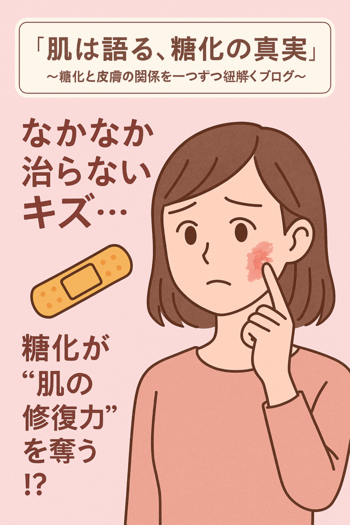 ?第6回：なかなか治らないキズ…「糖化が“肌の修復力”を奪う 