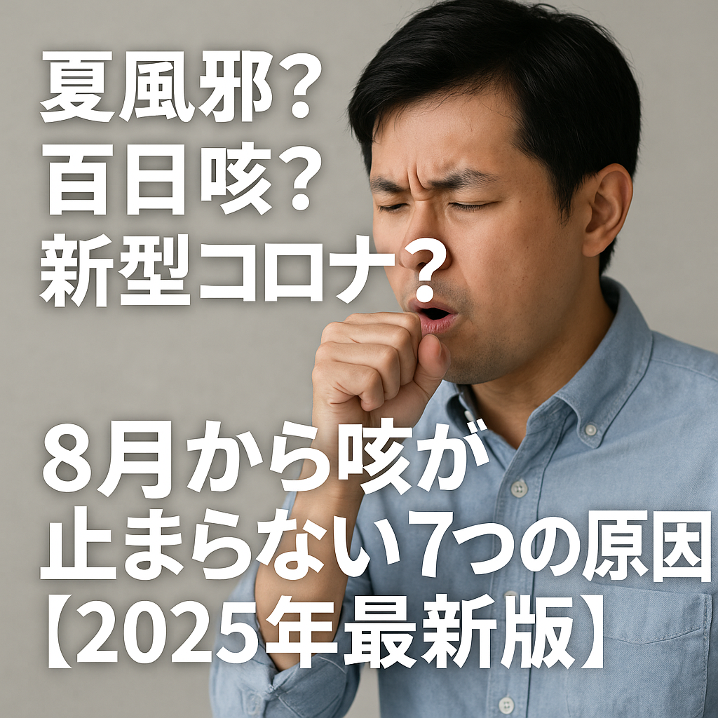 「夏風邪?百日咳?新型コロナ?8月から咳が止まらない7つの原因【2025年最新版】」 | 希望が丘|やまぐち呼吸器内科・皮膚科クリニック